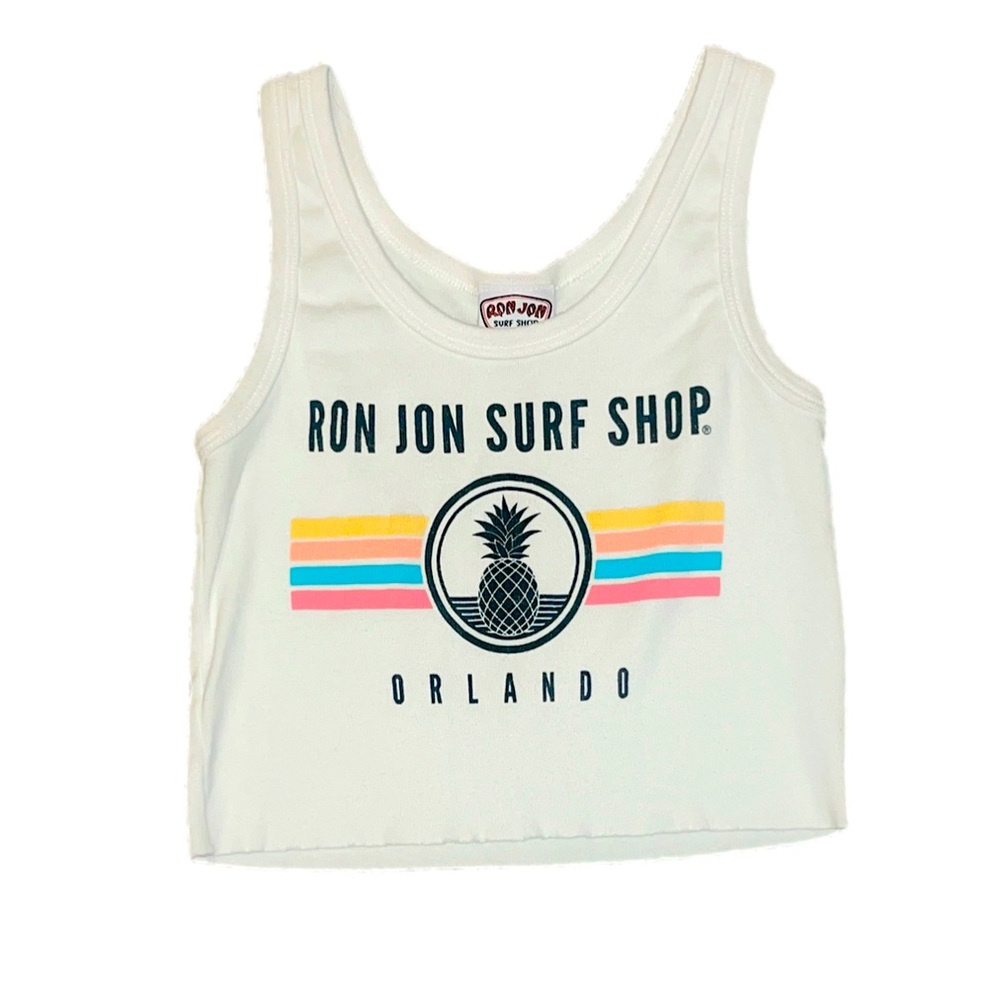Ron Jon Surf Shop white women’s tank top size large